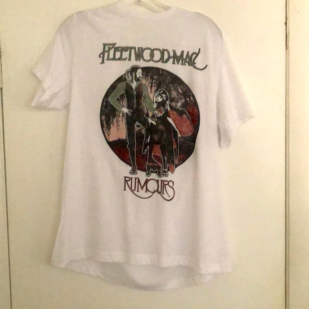 Fleetwood Mac Rumours album cover white L tee shirt